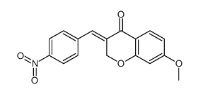 (3Z)-7-methoxy-3-[(4-nitrophenyl)methylidene]chromen-4-one Structure