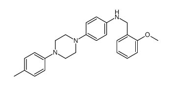 N-[(2-methoxyphenyl)methyl]-4-[4-(4-methylphenyl)piperazin-1-yl]aniline结构式