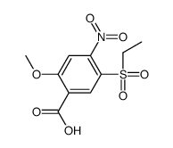 5-(ethylsulphonyl)-4-nitro-o-anisic acid结构式