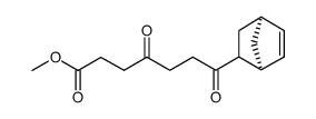 7-(Bicyclo[2.2.1]hept-5-en-2-yl)-4,7-dioxo-heptansaeure-methylester Structure