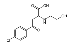 4-(4-chlorophenyl)-2-(2-hydroxyethylamino)-4-oxobutanoic acid Structure