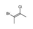 2-bromo-3-chlorobut-2-ene Structure