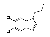 5,6-dichloro-1-propylbenzimidazole结构式