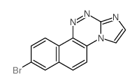 8-bromonaphtho<2,1-e>imidazo<2,1-c>-as-triazine结构式