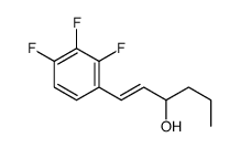 1-(2,3,4-trifluorophenyl)hex-1-en-3-ol结构式