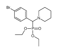 1-[(4-bromophenyl)-diethoxyphosphorylmethyl]piperidine结构式