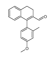 1-(4-methoxy-2-methylphenyl)-3,4-dihydronaphthalene-2-carbaldehyde结构式