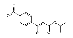 propan-2-yl 3-bromo-3-(4-nitrophenyl)prop-2-enoate Structure