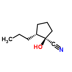 Cyclopentanecarbonitrile, 1-hydroxy-2-propyl-, (1R,2R)- (9CI)结构式