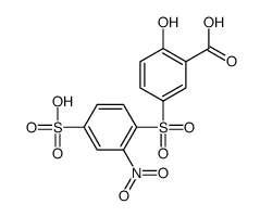 5-[(2-nitro-4-sulphophenyl)sulphonyl]salicylic acid Structure