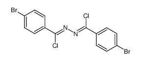 N,N'-bis[chloro(p-bromophenyl)methylene]hydrazine Structure