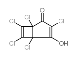 Bicyclo[3.2.0]hepta-3,6-dien-2-one,1,3,5,6,7-pentachloro-4-hydroxy- structure