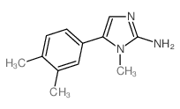 5-(3,4-DIMETHYL-PHENYL)-1-METHYL-1H-IMIDAZOL-2-YL-AMINE structure