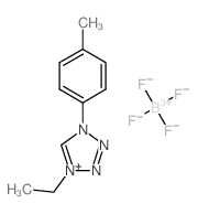 4-ethyl-1-(p-tolyl)-1H-tetrazol-4-ium tetrafluoroborate Structure