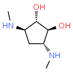 1,2-Cyclopentanediol,3,5-bis(methylamino)-,(1-alpha-,2-bta-,3-alpha-,5-bta-)-(9CI)结构式