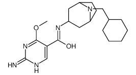 2-Amino-N-(8-(cyclohexylmethyl)-3-beta-nortropanyl)-4-methoxy-5-pyrimi dinecarboxamide Structure