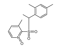 2-[1-(2,4-dimethylphenyl)ethylsulfonyl]-3-methyl-1-oxidopyridin-1-ium结构式