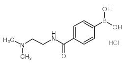 (4-((2-(Dimethylamino)ethyl)carbamoyl)phenyl)boronic acid hydrochloride Structure
