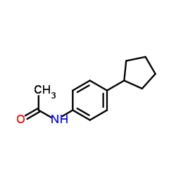 N-(4-Cyclopentylphenyl)acetamide结构式