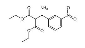 (α-amino-3-nitro-benzyl)-malonic acid diethyl ester结构式