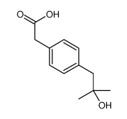 Benzeneacetic acid, 4-(2-hydroxy-2-methylpropyl)- (9CI) Structure