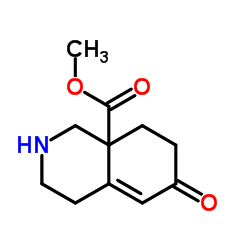 Methyl 6-oxo-2,3,4,6,7,8-hexahydro-8a(1H)-isoquinolinecarboxylate结构式