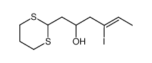 (Z)-1-[1,3]dithian-2-yl-4-iodo-hex-4-en-2-ol Structure