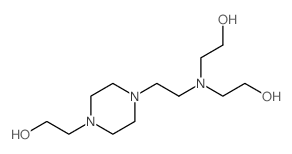 1-Piperazineethanol,4-[2-[bis(2-hydroxyethyl)amino]ethyl]- Structure