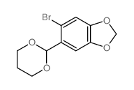 6-bromo-5-(1,3-dioxan-2-yl)benzo[1,3]dioxole Structure