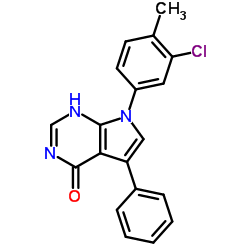 7-(3-Chloro-4-methylphenyl)-5-phenyl-7H-pyrrolo[2,3-d]pyrimidin-4-ol structure