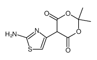 1,3-Dioxane-4,6-dione, 5-(2-amino-4-thiazolyl)-2,2-dimethyl Structure