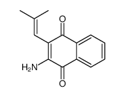 2-amino-3-(2-methylprop-1-enyl)naphthalene-1,4-dione结构式