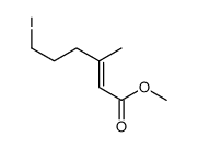 methyl 6-iodo-3-methylhex-2-enoate结构式
