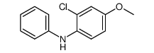 N-(2-Chloro-4-methoxyphenyl)aniline Structure
