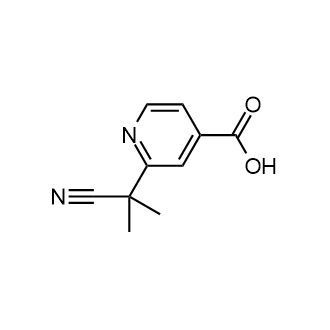 2-(2-Cyanopropan-2-yl)isonicotinicacid Structure