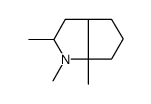 1,2,6a-trimethyl-2,3,3a,4,5,6-hexahydrocyclopenta[b]pyrrole结构式