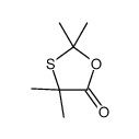 2,2,4,4-tetramethyl-1,3-oxathiolan-5-one结构式