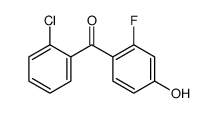 (2-chlorophenyl)-(2-fluoro-4-hydroxyphenyl)methanone结构式