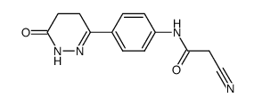 6-[p-(cyanoacetylamino)-phenyl]-4.5,-dihydro-3(2H)-pyridazinone结构式