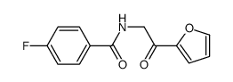 4-fluoro-N-[2-(furan-2-yl)-2-oxoethyl]benzamide结构式