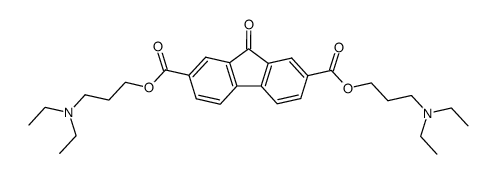 bis-(3-diethylaminopropyl)-9-oxofluorene-2,7-dicarboxylate结构式