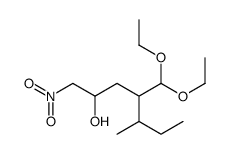 4-(diethoxymethyl)-5-methyl-1-nitroheptan-2-ol结构式