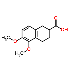 5,6-Dimethoxy-1,2,3,4-tetrahydro-2-naphthalenecarboxylic acid Structure