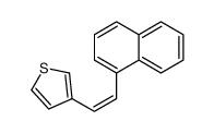 3-(2-naphthalen-1-ylethenyl)thiophene结构式