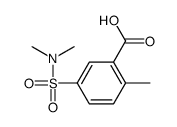 5-[(DIMETHYLAMINO)SULFONYL]-2-METHYLBENZOIC ACID Structure