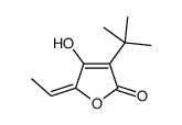 3-tert-butyl-5-ethylidene-4-hydroxyfuran-2-one Structure