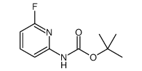 (6-氟吡啶-2-基)氨基甲酸叔丁酯结构式