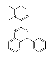 N-butan-2-yl-N-methyl-4-phenylquinazoline-2-carboxamide结构式