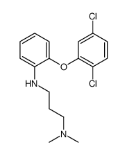 N-[2-(2,5-dichlorophenoxy)phenyl]-N',N'-dimethylpropane-1,3-diamine结构式