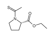 N-thioacetyl S-proline ethyl ester Structure